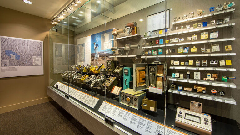 dosimeters at the atomic museum in las vegas nv