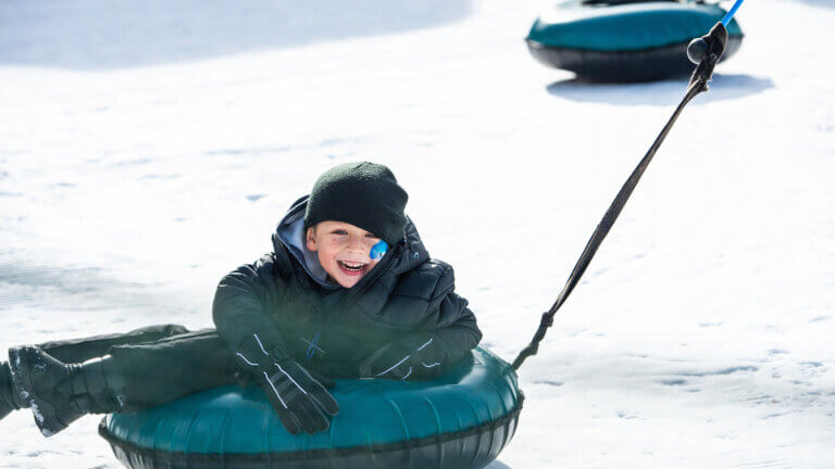 tubing at boreal mountain resort