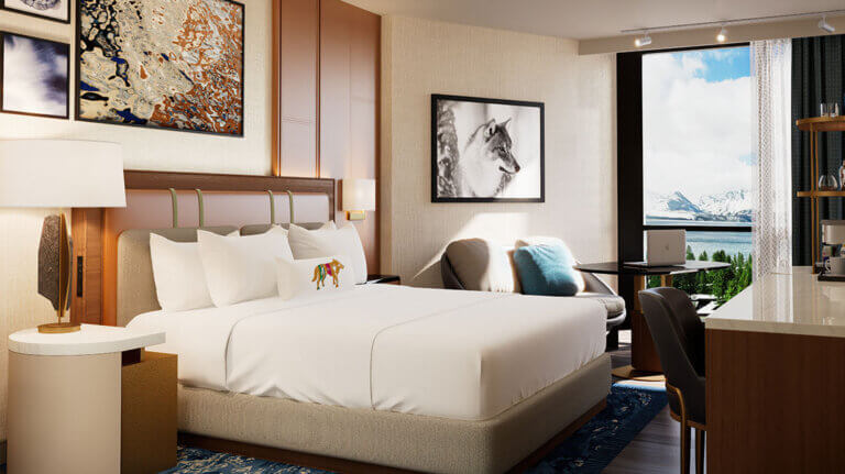 hotel room at caesars republic lake tahoe in stateline nevada