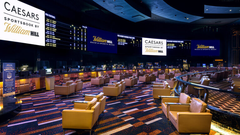 Caesars Palace sports lounge