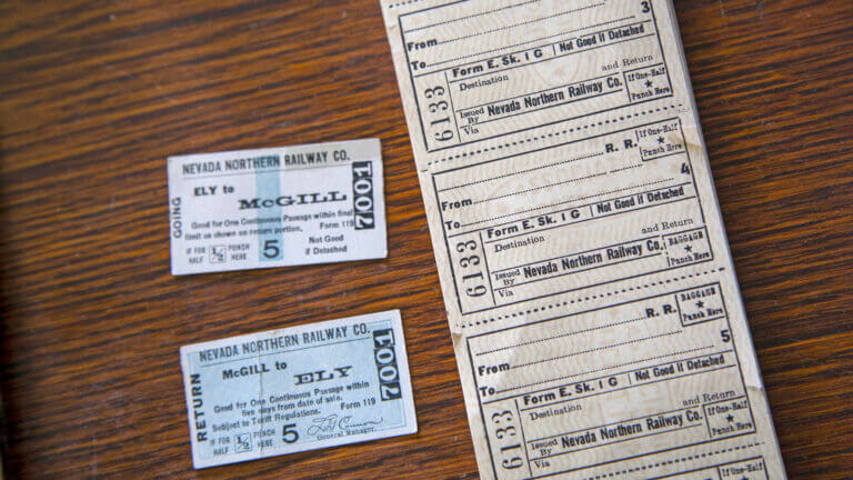 historic nevada northern railway tickets