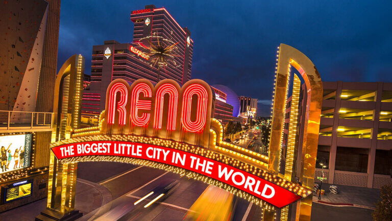 reno the biggest little city in the world sign