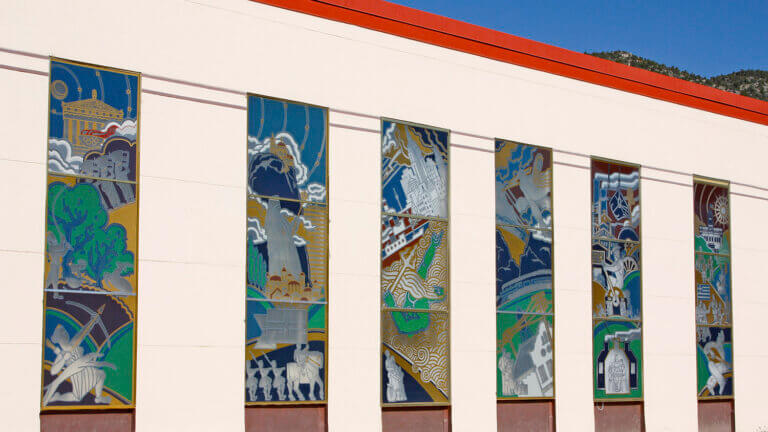 murals on windows