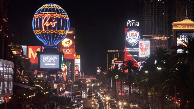 vegas at night