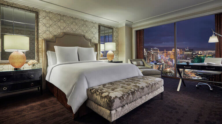 hotel room at Four Seasons Hotel Las Vegas
