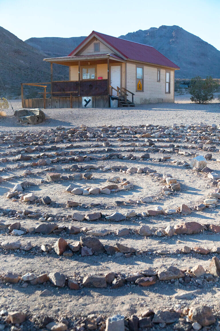 rock formation at the goldwell open air museum