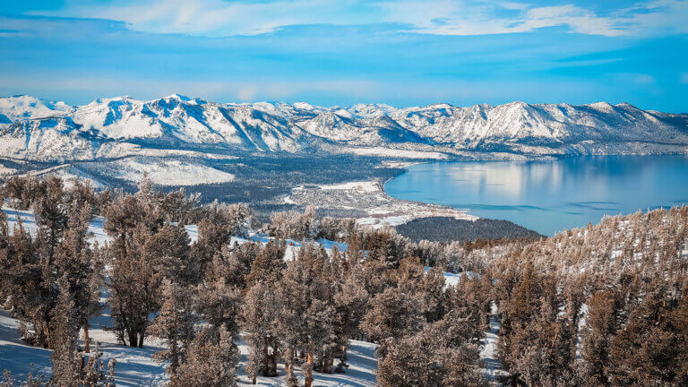 view of lake tahoe from heavenly ski resort