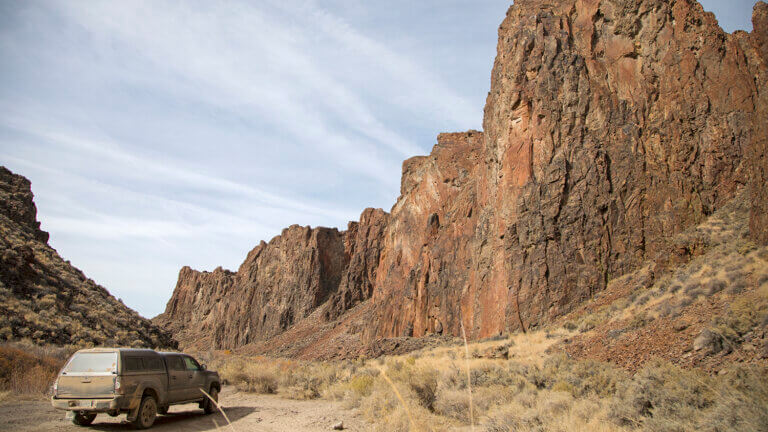 black rock desert canyons