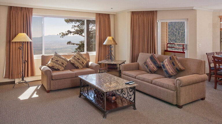 hotel room parlor at holiday inn club vacations tahoe ridge resort in stateline south lake tahoe nevada