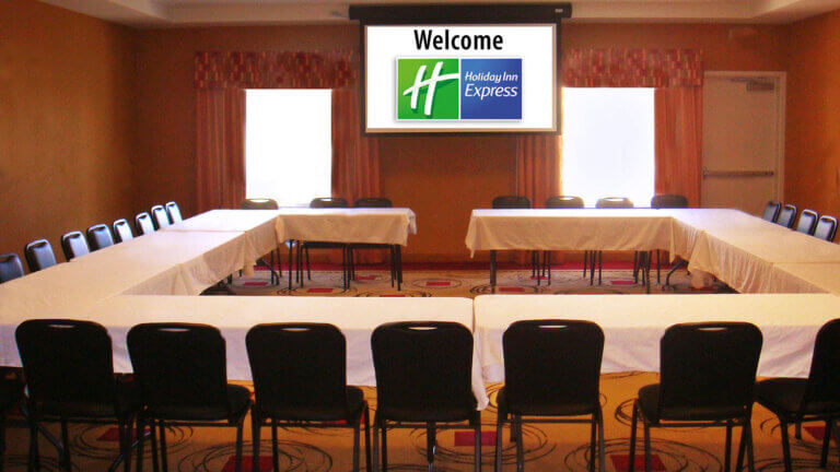 conference room at the holiday inn express hotel & suites in minden