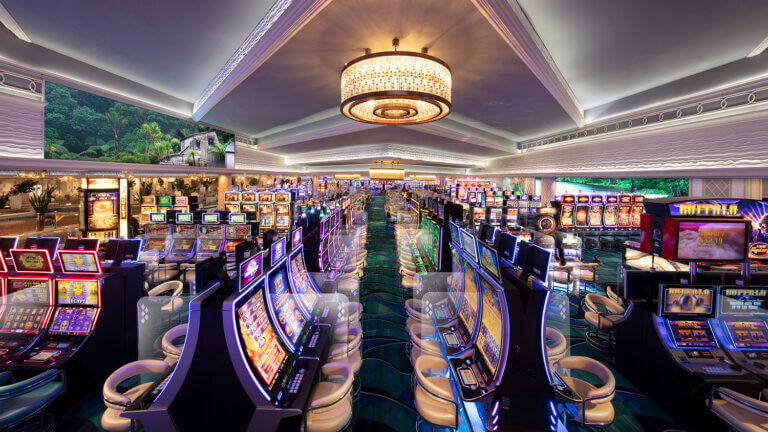 montego bay casino floor with gambling machines