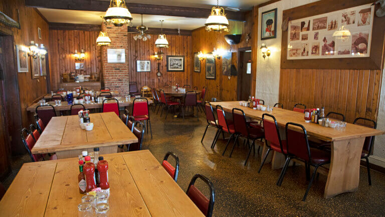 dining room at the martin hotel