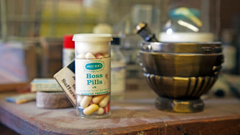 boss pills at mcgill drugstore museum