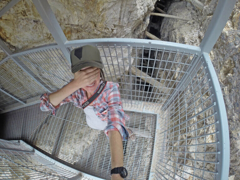 stairs at tonopah mining park