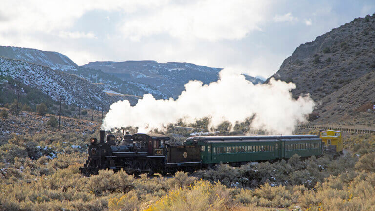 nevada northern railway steam train puffin