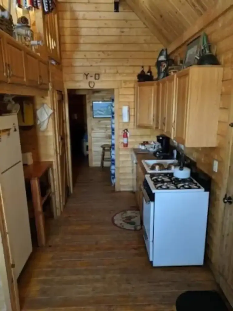 kitchen area at old yella dog ranch and cattle company