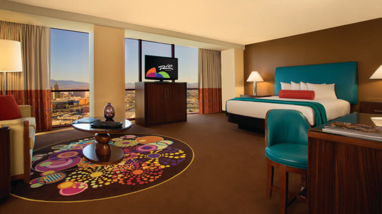 hotel room at the rio in las vegas