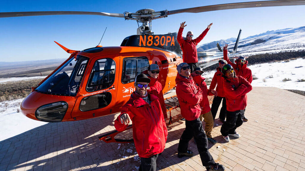 ruby moutains, helicopter skiing, elko
