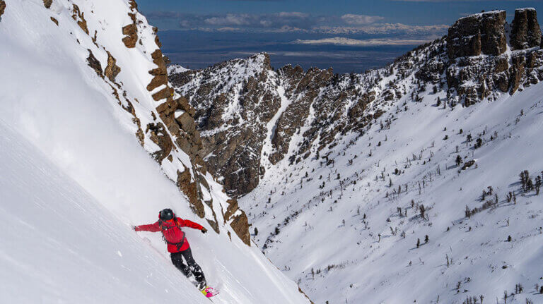 ruby mountains, helicopter skiing, snowboard, elko