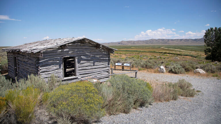 old cabin at ruby lake