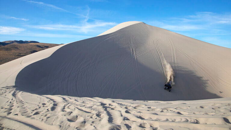 massive dunes at and mountain