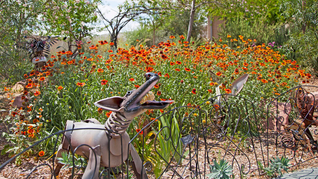 statue at Springs Preserve