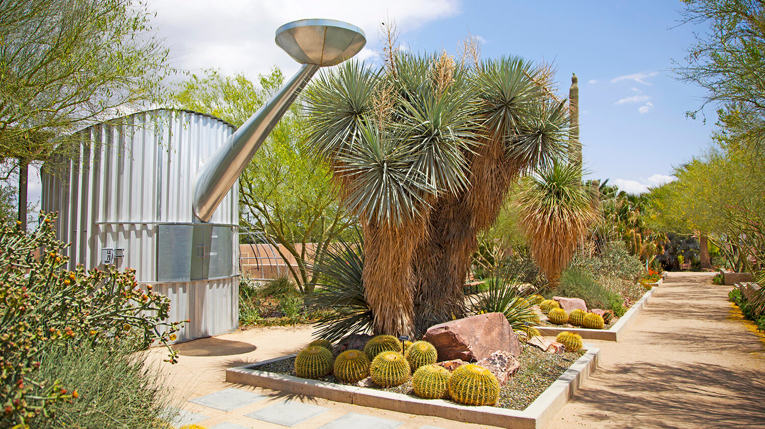 Botanical Garden entrance at the Las Vegas Springs Preserve