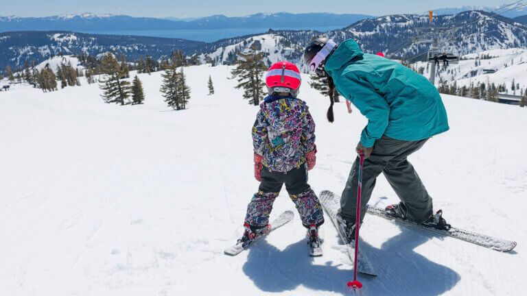 mother daughter ski day at palisades tahoe