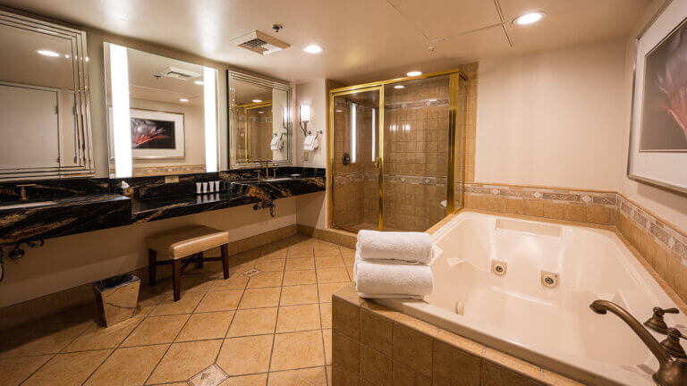 guest bathroom at sunset station hotel and casino
