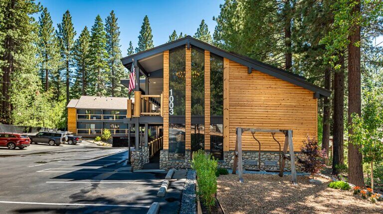 exterior view of the incline village in north lake tahoe nevada