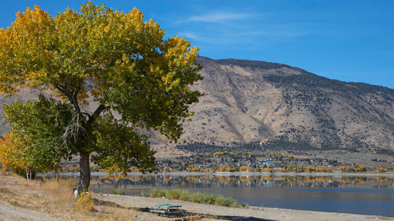 view of Topaz Lake