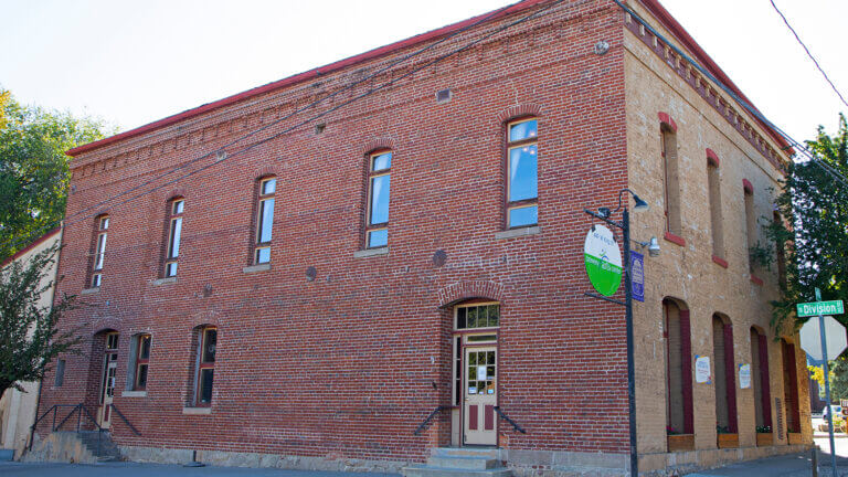 brick building of the Brewery Arts Center