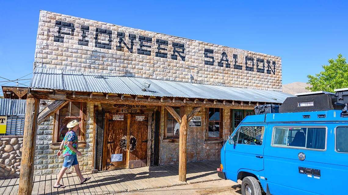 old western saloon outside