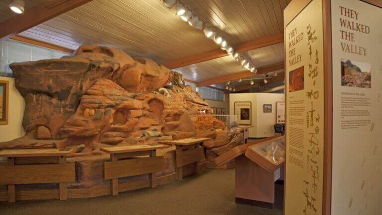 rock formations exhibit at valley of fire