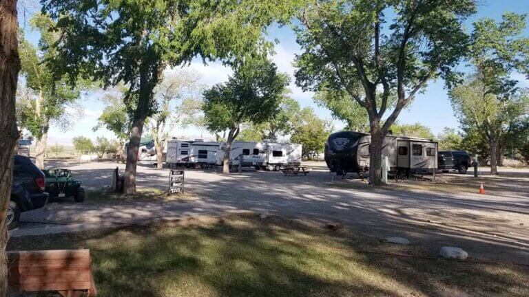 baker campground, whispering elms, great basin national park, RV