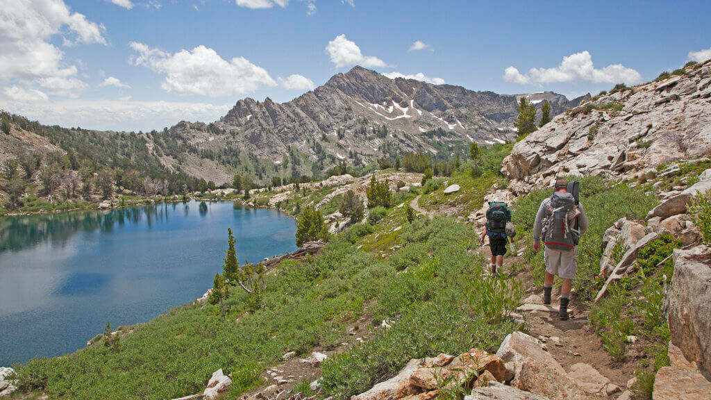 people hiking