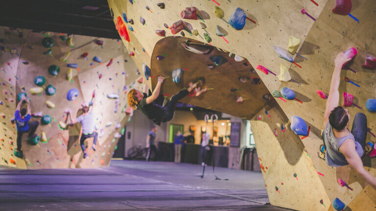 indoor rock climbing basecamp reno