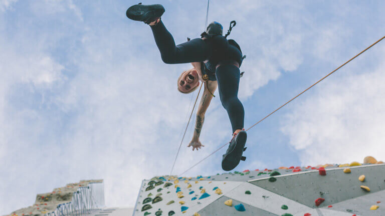 outdoor rock climbing