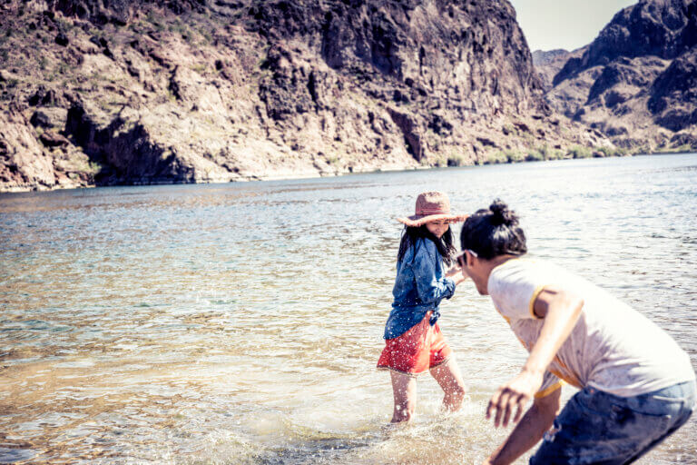 couple enjoying the black canyon water trail