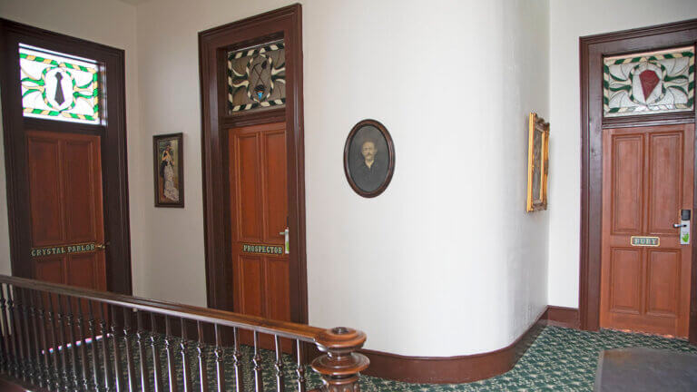 hallway in the jackson house hotel and tea room
