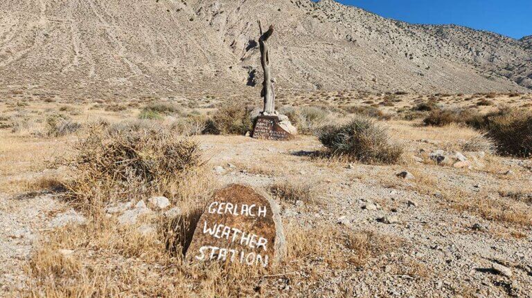 gerlach weather station art at guru road in gerlach nevada