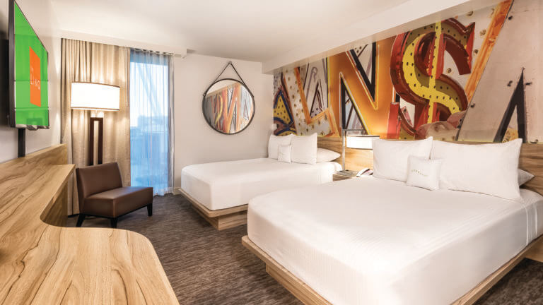 two bed room at the linq hotel and experience