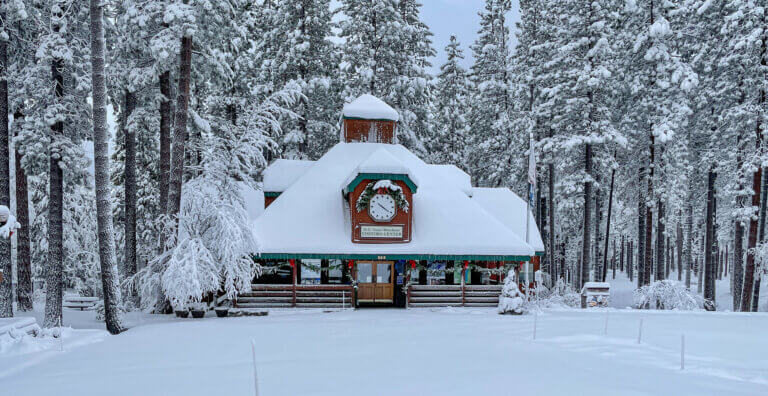 north tahoe visitor center in the winter