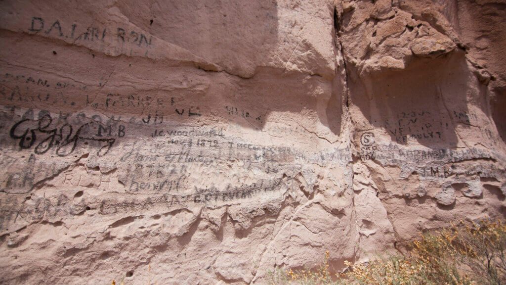 cave wall in nevada