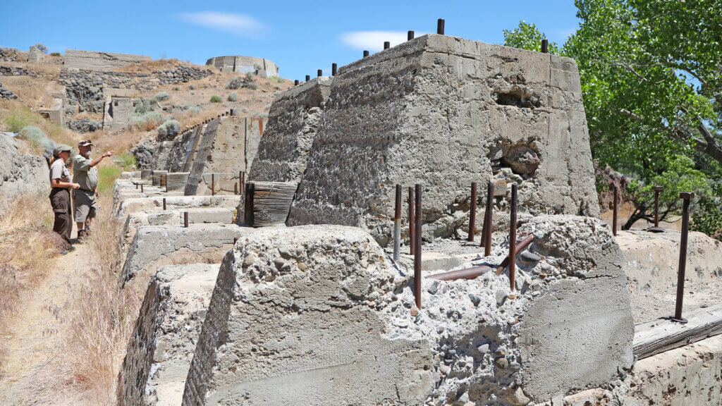 ruins of a nevada ghost town