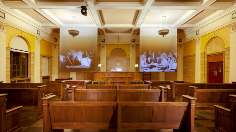 courtroom at mob museum