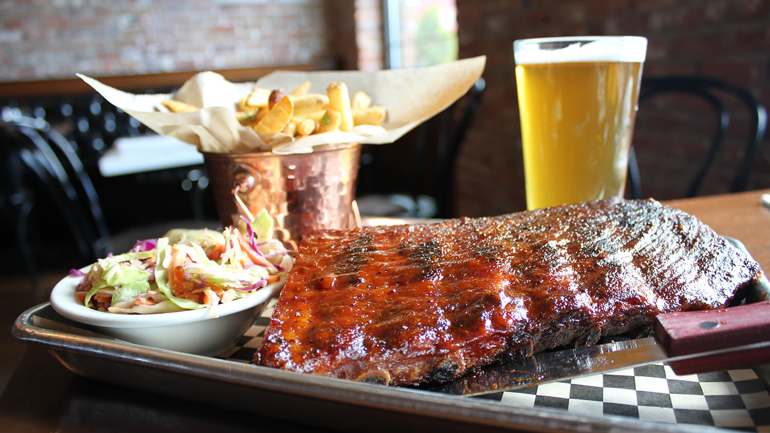 ribs at overland restaurant & pub