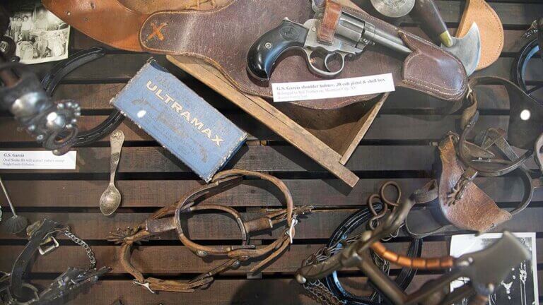 cowboy accessories and gun