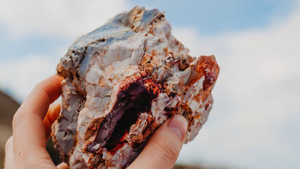 rockhounding at gemfield in goldfield nevada