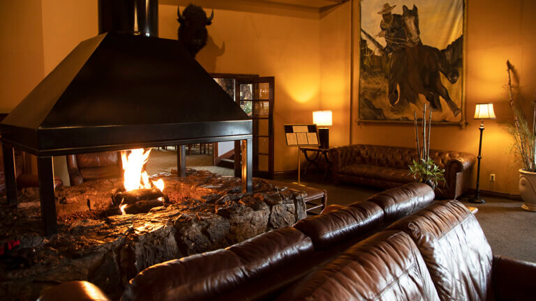 Fireplace at charleston peak